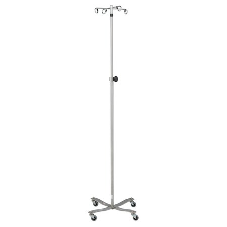 BLICKMAN IV Stand 2 Hook w/Twist Lock, Stainless Steel Low Gravity Welded Base 8890SS